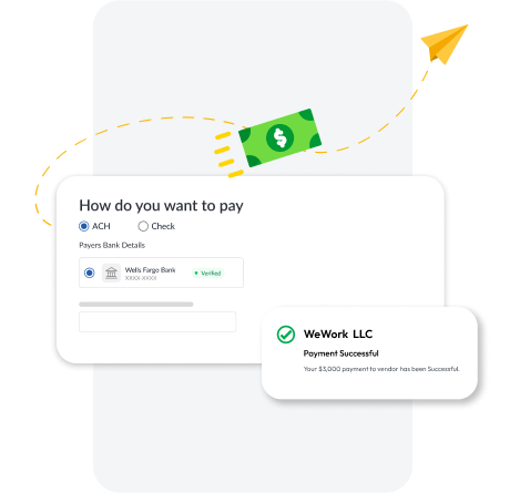 ACH and check payments illustration